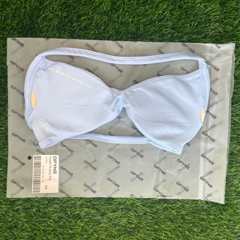 Dfyne impact strappy bra ice blue extra small - Picture 3 of 4